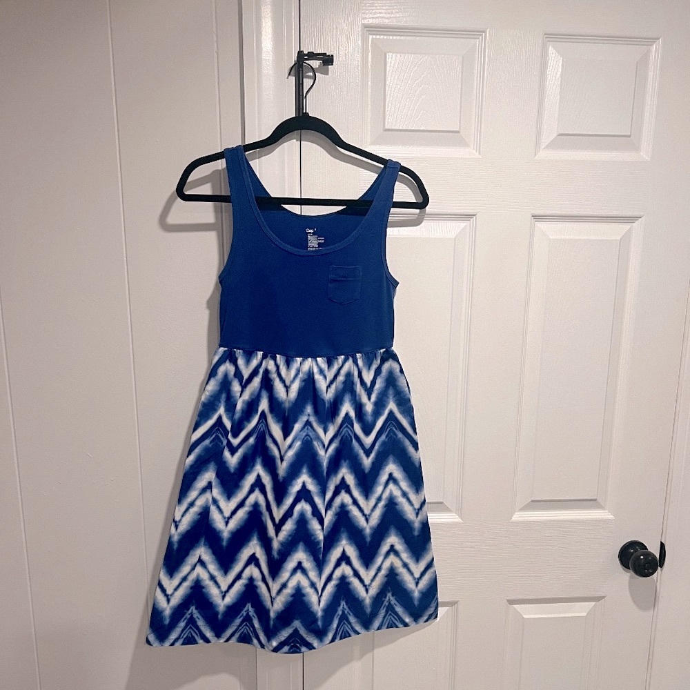 Gap 100% Cotton Summer/Spring Blue/Multi Dress Size Small